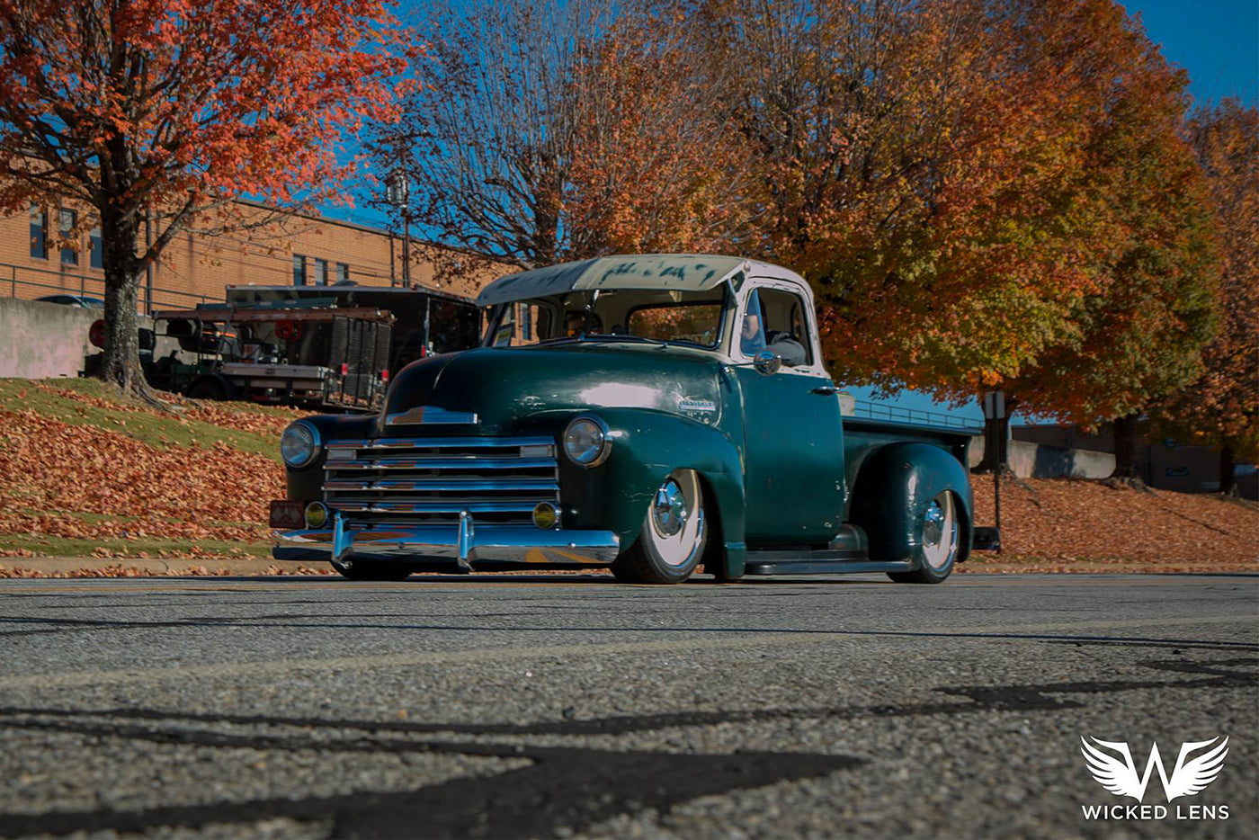 1952 Chevrolet 5 Window Pickup Custom Distressed Relicate Leather Interior