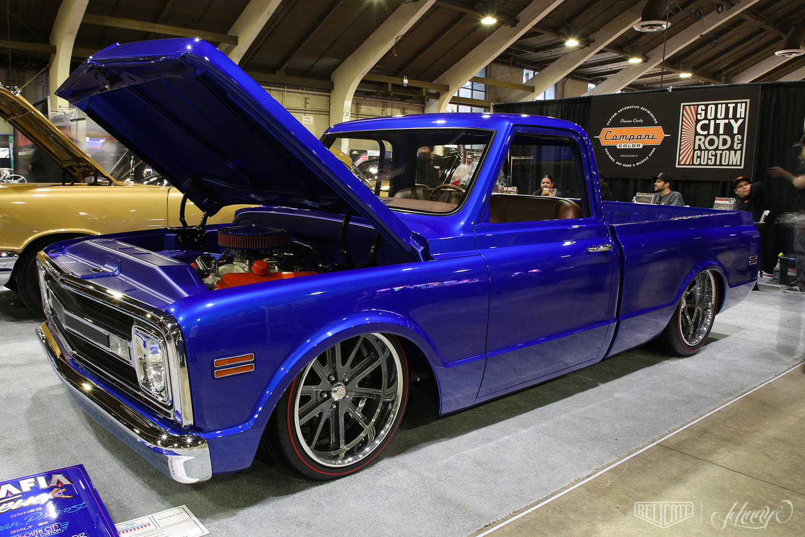 Relicate Leather Interior 1970 C10 pickup truck South City Rod and Custom Dj Designs