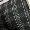VW Golf Style Plaid - SALE - Black/Grey  - Relicate Leather Automotive Interior Upholstery