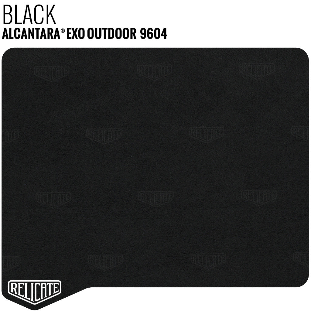 Alcantara EXO Outdoor - 9604 Black YARDAGE - Relicate Leather Automotive Interior Upholstery