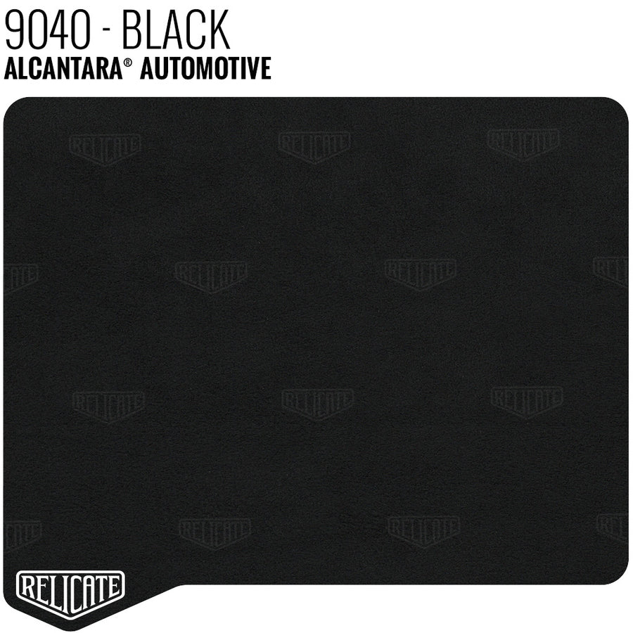 Alcantara Auto Panel - 9040 Black YARDAGE - Relicate Leather Automotive Interior Upholstery