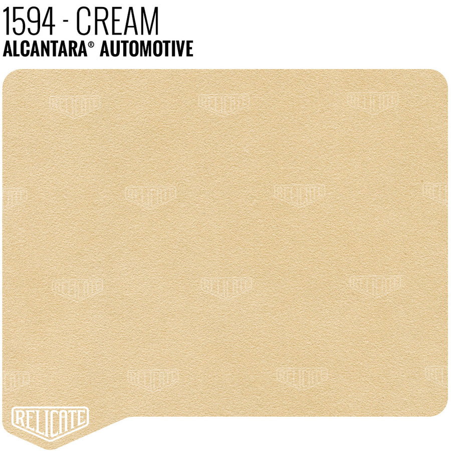 Alcantara Auto Panel - 1594 Cream YARDAGE - Relicate Leather Automotive Interior Upholstery