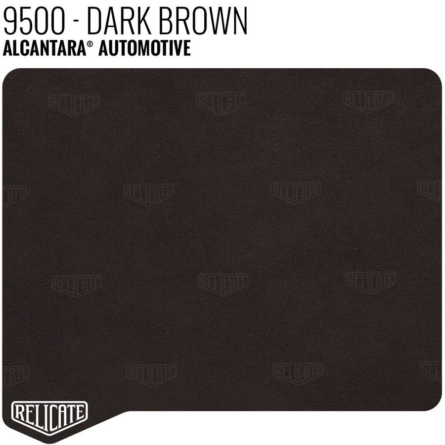 Alcantara Auto Panel - 9500 Dark Brown YARDAGE - Relicate Leather Automotive Interior Upholstery
