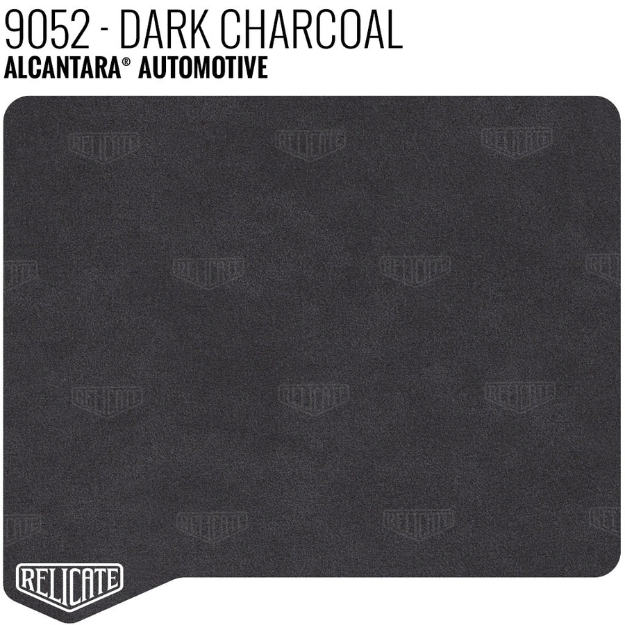Alcantara Auto Panel - 9052 Dark Charcoal YARDAGE - Relicate Leather Automotive Interior Upholstery