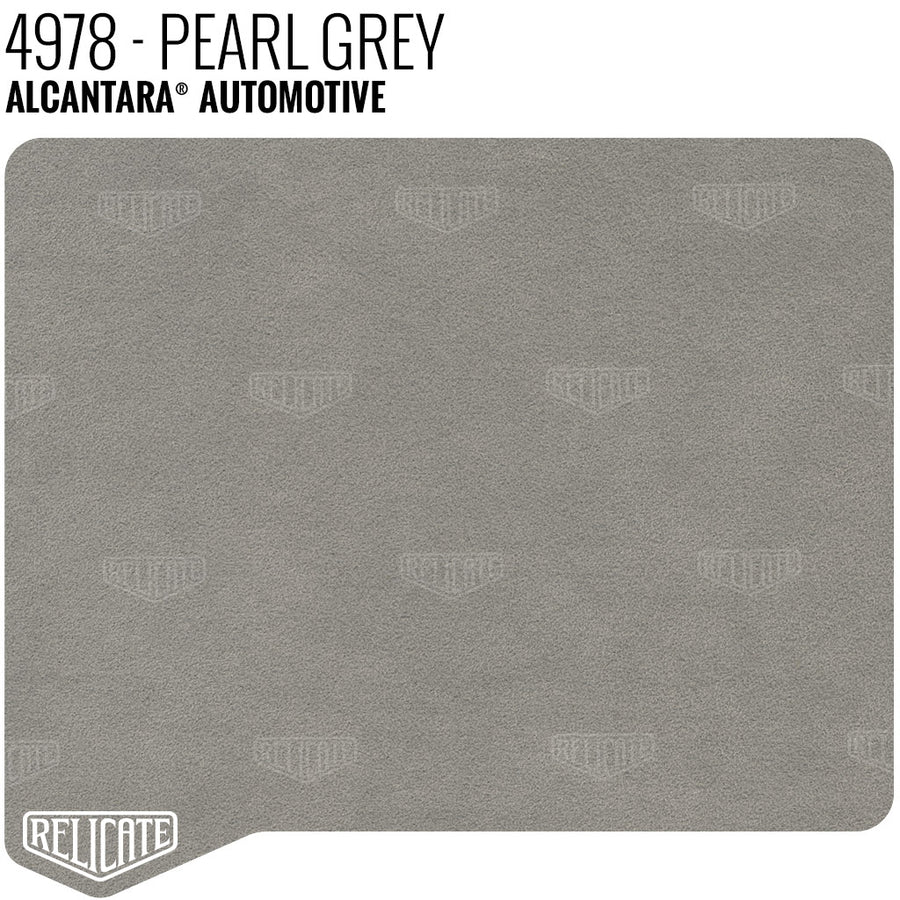 Alcantara Auto Panel - 4978 Pearl Grey YARDAGE - Relicate Leather Automotive Interior Upholstery