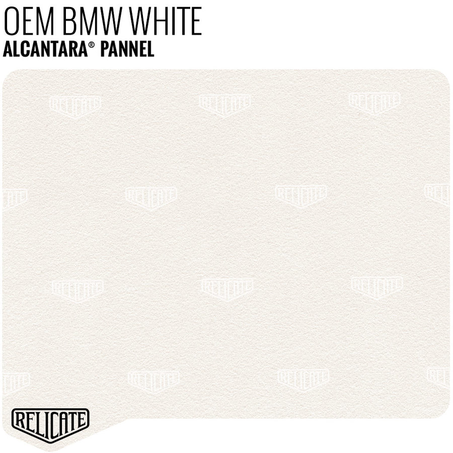 Alcantara Pannel - BMW White YARDAGE - Relicate Leather Automotive Interior Upholstery