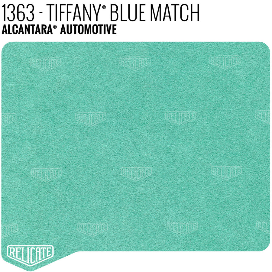 Alcantara Auto Panel - 1363 Tiffany® Blue YARDAGE - Relicate Leather Automotive Interior Upholstery