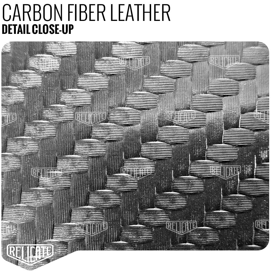 Carbon Fiber Leather - Black - Relicate Leather Automotive Interior Upholstery