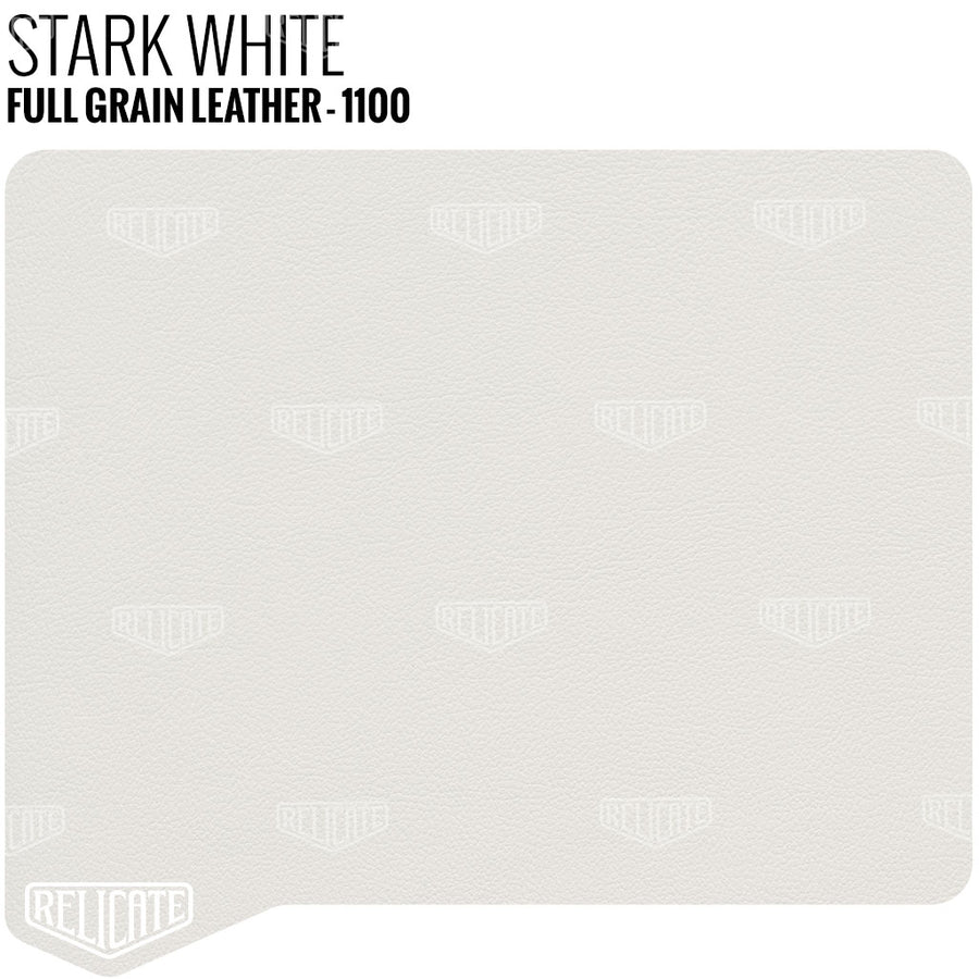 Stark White - 1100 Product / Full Hide - Relicate Leather Automotive Interior Upholstery