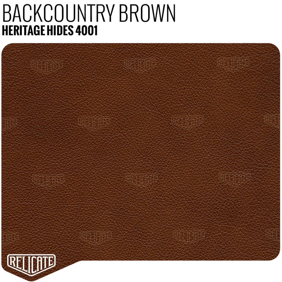 Heritage Hides - Backcountry Brown Product / Full Hide - Relicate Leather Automotive Interior Upholstery