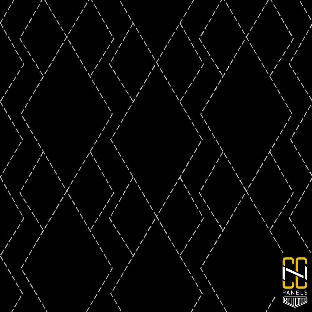 Diamond Trail CNC Stitched Panel - Relicate Leather Automotive Interior Upholstery