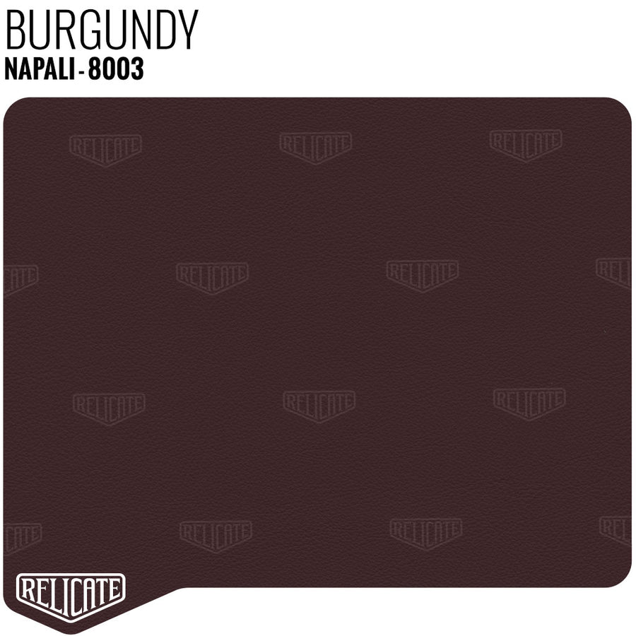 Burgundy - 8003 Product / Full Hide - Relicate Leather Automotive Interior Upholstery