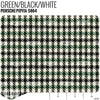 Porsche Pepita Houndstooth Seat Fabric - Green/Black/White Product / Green/Black/White - Relicate Leather Automotive Interior Upholstery