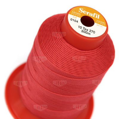 Pinks/Reds/Oranges Serafil Thread 10 (TEX 270) 0104 - Relicate Leather Automotive Interior Upholstery