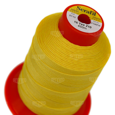 Yellows/Greens Serafil Thread 15 (TEX 210) 0113 - Relicate Leather Automotive Interior Upholstery