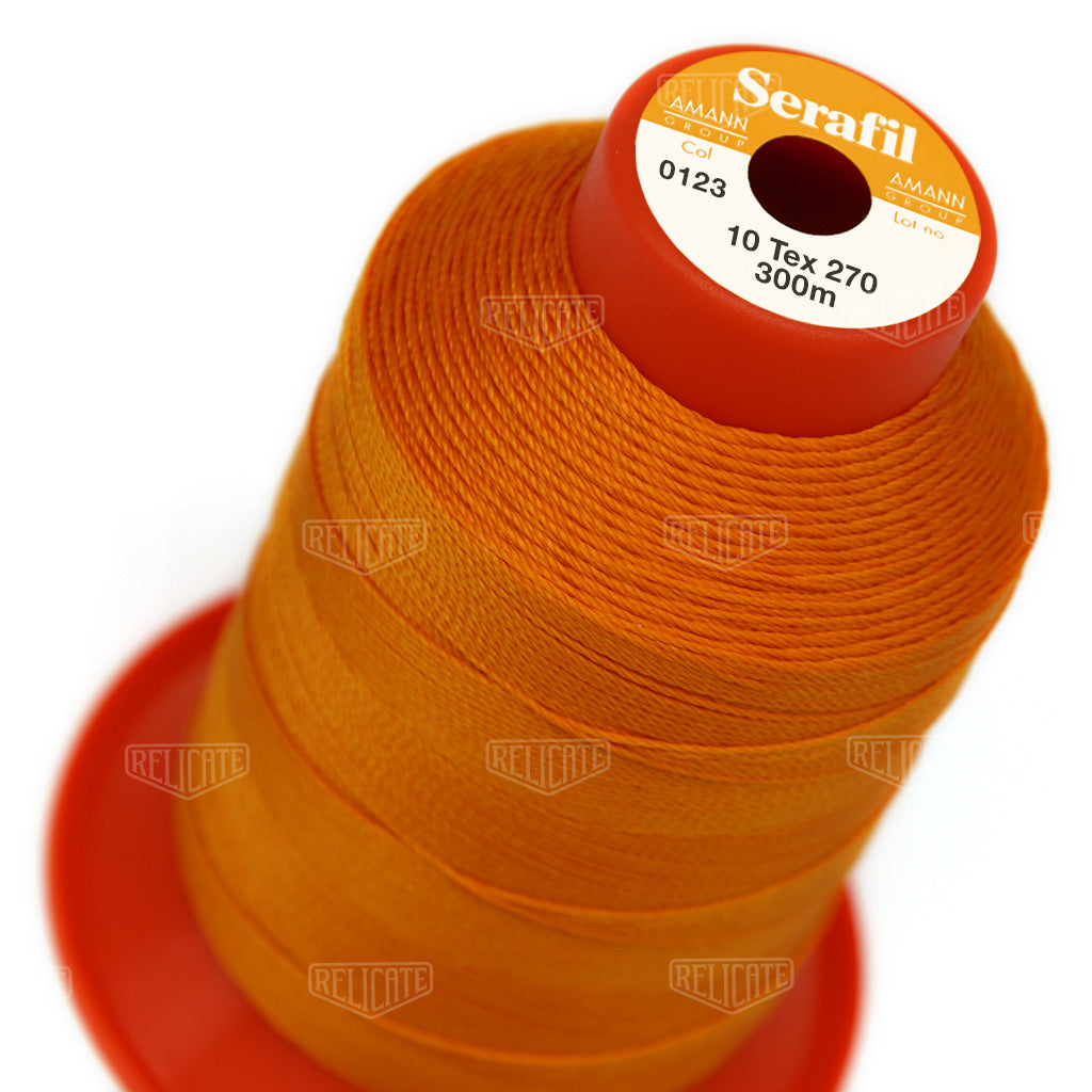Pinks/Reds/Oranges Serafil Thread 10 (TEX 270) 0123 - Relicate Leather Automotive Interior Upholstery