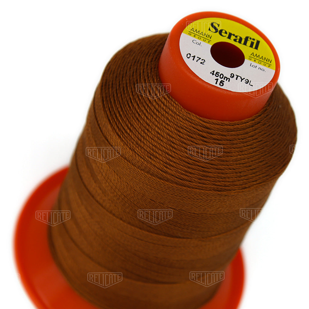 Whites/Browns Serafil Thread 15 (TEX 210) 0172 - Relicate Leather Automotive Interior Upholstery