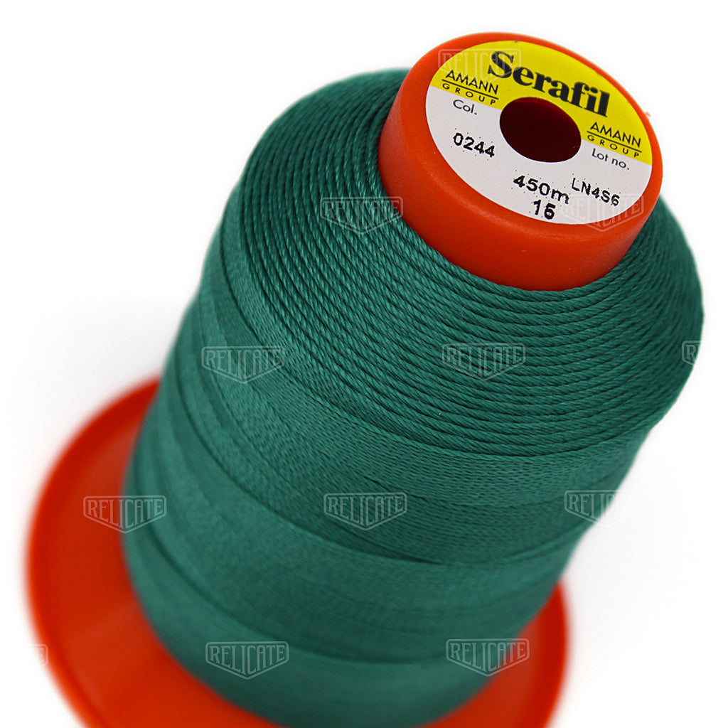 Yellows/Greens Serafil Thread 15 (TEX 210) 0244 - Relicate Leather Automotive Interior Upholstery