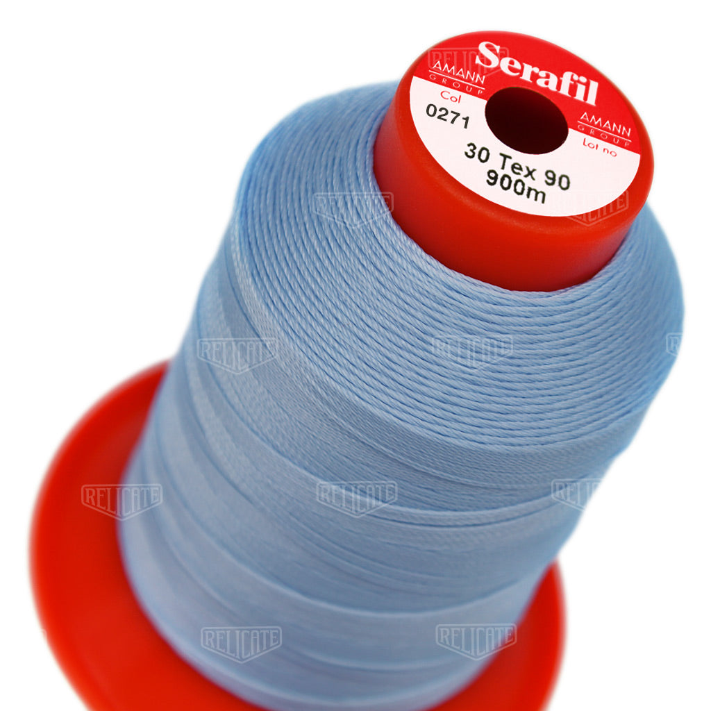 Blues/Purples Serafil Thread 30 (TEX 90) 0271 - Relicate Leather Automotive Interior Upholstery