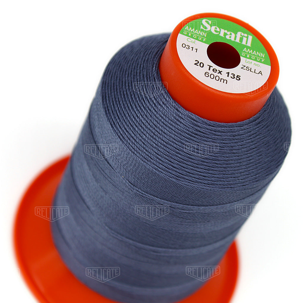 Blues/Purples Serafil Thread 20 (TEX 135) 0311 - Relicate Leather Automotive Interior Upholstery