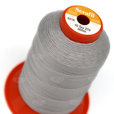 Greys/Blacks Serafil Thread 10 (TEX 270) 0316 - Relicate Leather Automotive Interior Upholstery