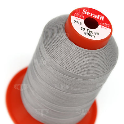 Greys/Blacks Serafil Thread 30 (TEX 90) 0316 - Relicate Leather Automotive Interior Upholstery