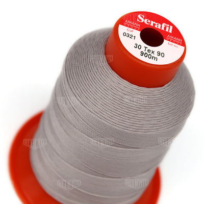 Greys/Blacks Serafil Thread 30 (TEX 90) 0321 - Relicate Leather Automotive Interior Upholstery