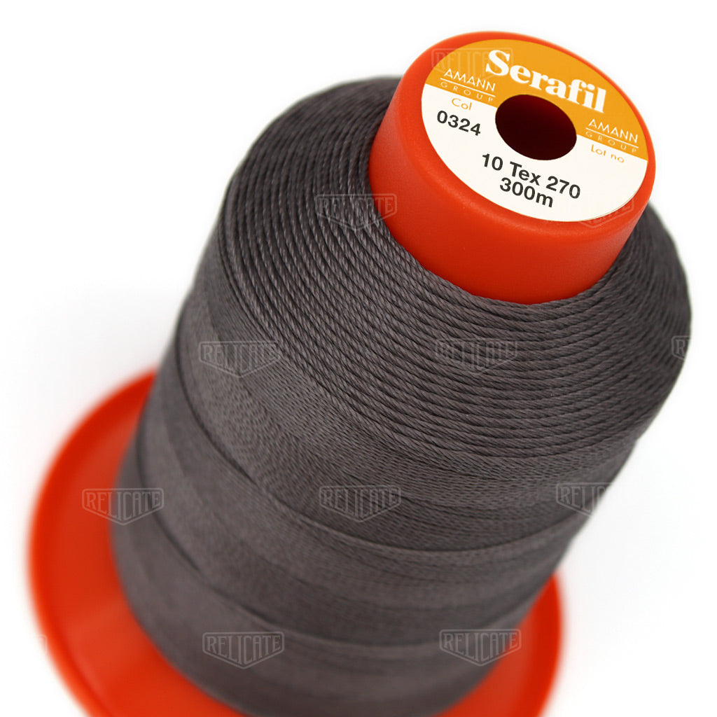 Greys/Blacks Serafil Thread 10 (TEX 270) 0324 - Relicate Leather Automotive Interior Upholstery