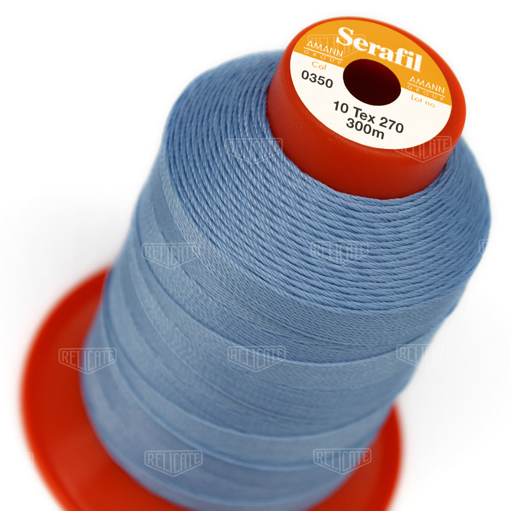 Blues/Purples Serafil Thread 10 (TEX 270) 0350 - Relicate Leather Automotive Interior Upholstery