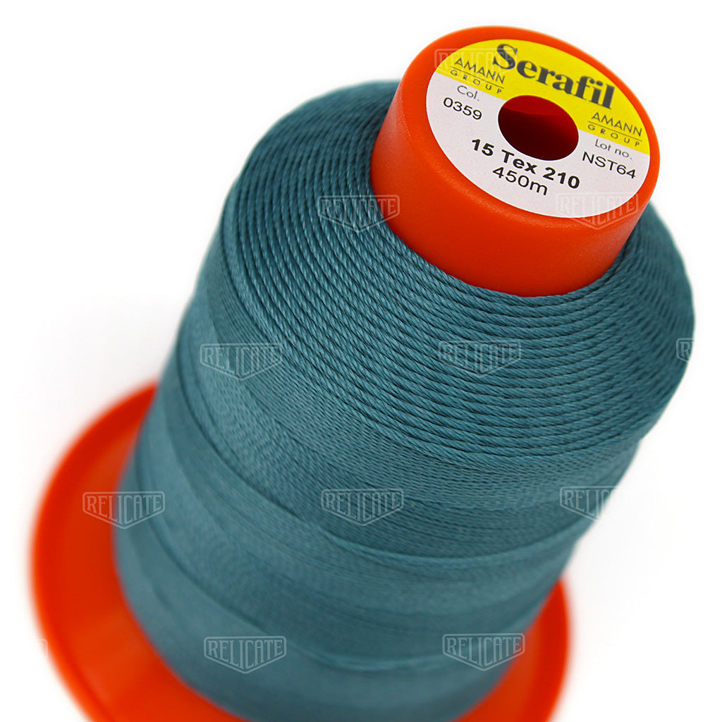 Blues/Purples Serafil Thread 15 (TEX 210) 0359 - Relicate Leather Automotive Interior Upholstery