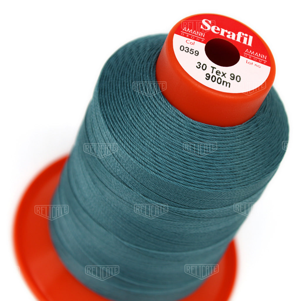 Blues/Purples Serafil Thread 30 (TEX 90) 0359 - Relicate Leather Automotive Interior Upholstery