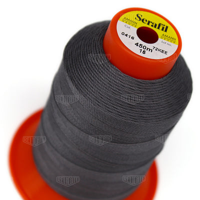 Greys/Blacks Serafil Thread 15 (TEX 210) 0416 - Relicate Leather Automotive Interior Upholstery