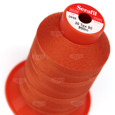 Pinks/Reds/Oranges Serafil Thread 30 (TEX 90) 0449 - Relicate Leather Automotive Interior Upholstery