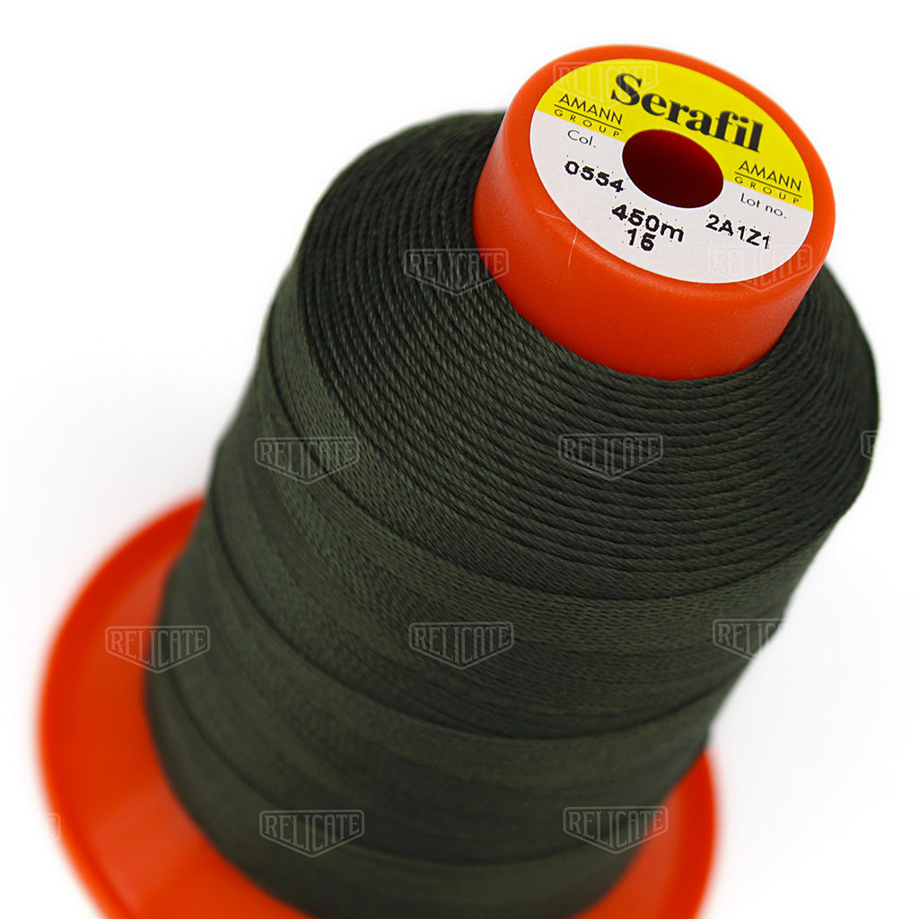 Yellows/Greens Serafil Thread 15 (TEX 210) 0554 - Relicate Leather Automotive Interior Upholstery