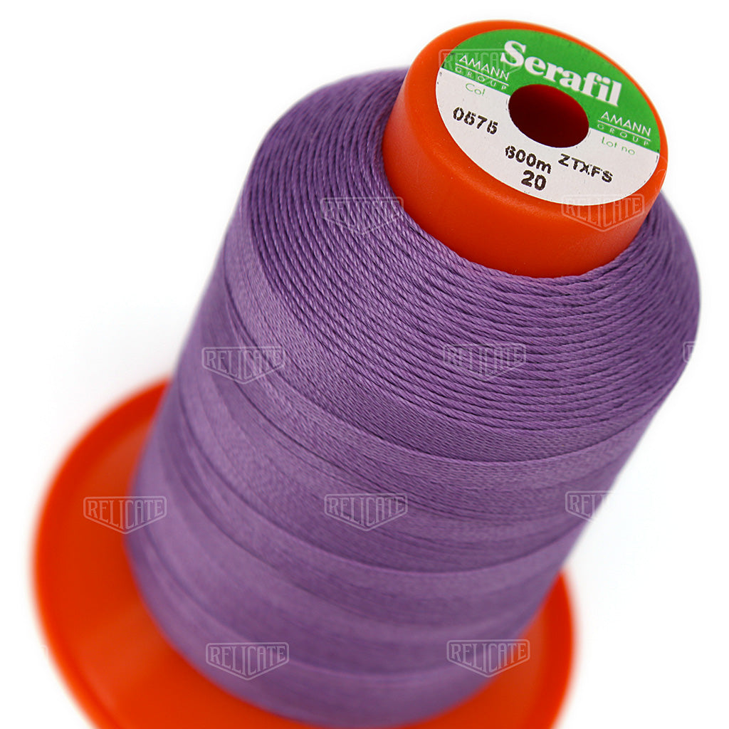 Blues/Purples Serafil Thread 20 (TEX 135) 0575 - Relicate Leather Automotive Interior Upholstery