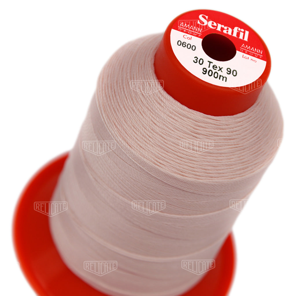 Pinks/Reds/Oranges Serafil Thread 30 (TEX 90) 0600 - Relicate Leather Automotive Interior Upholstery