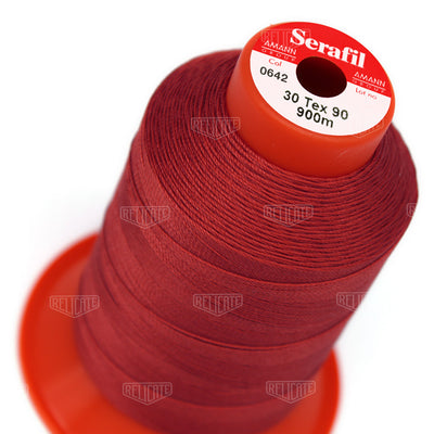 Pinks/Reds/Oranges Serafil Thread 30 (TEX 90) 0642 - Relicate Leather Automotive Interior Upholstery