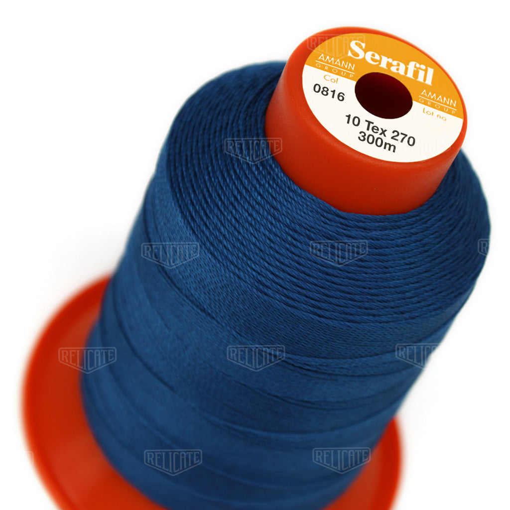 Blues/Purples Serafil Thread 10 (TEX 270) 0816 - Relicate Leather Automotive Interior Upholstery
