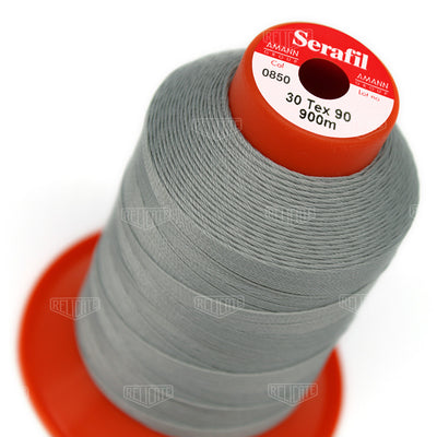 Greys/Blacks Serafil Thread 30 (TEX 90) 0850 - Relicate Leather Automotive Interior Upholstery