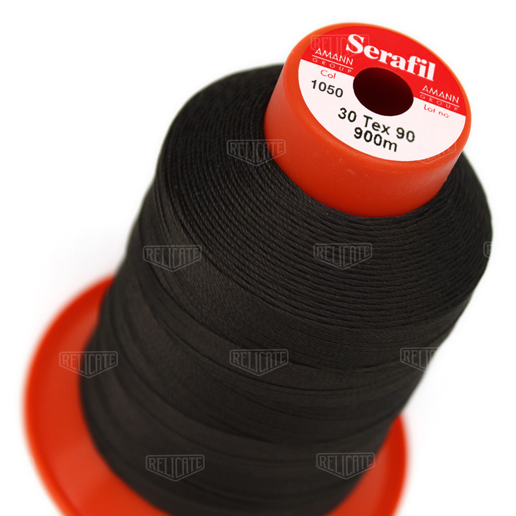 Whites/Browns Serafil Thread 30 (TEX 90) 1050 - Relicate Leather Automotive Interior Upholstery