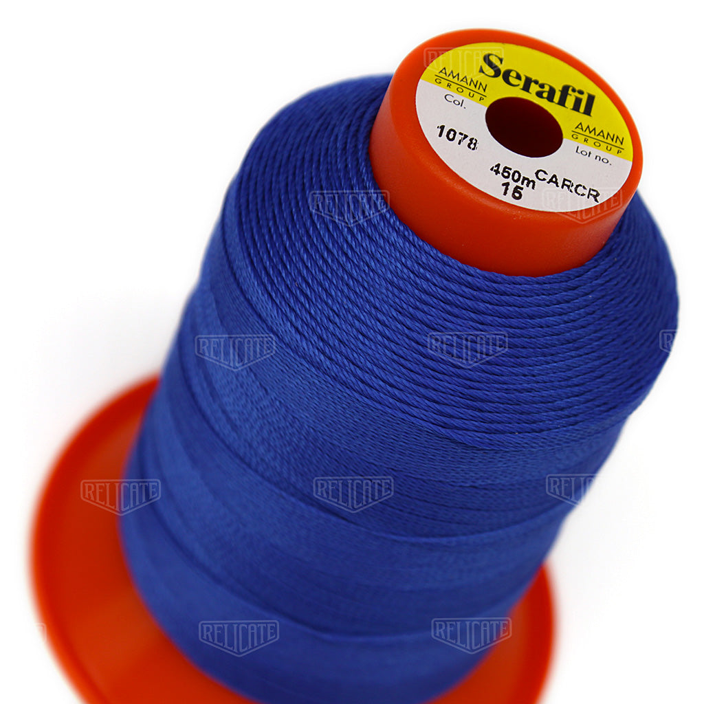 Blues/Purples Serafil Thread 15 (TEX 210) 1078 - Relicate Leather Automotive Interior Upholstery