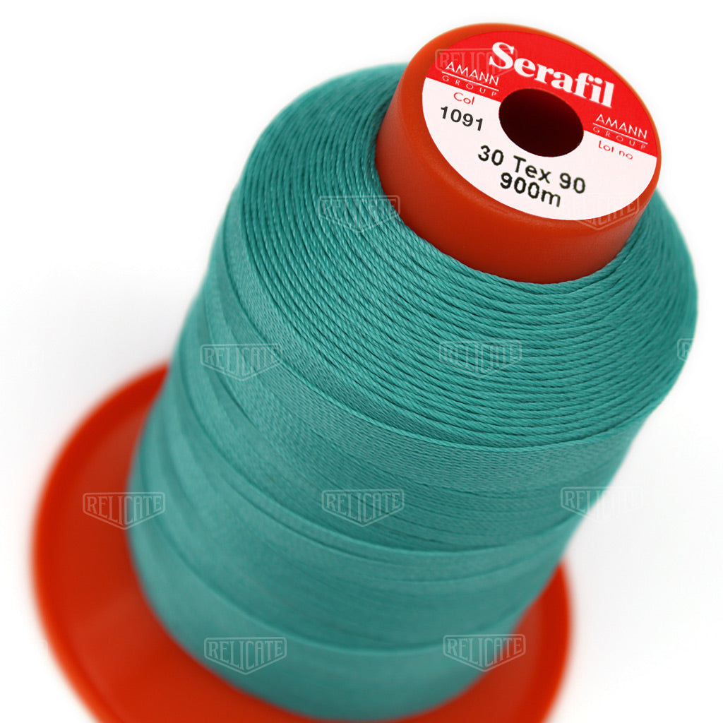 Blues/Purples Serafil Thread 30 (TEX 90) 1091 - Relicate Leather Automotive Interior Upholstery