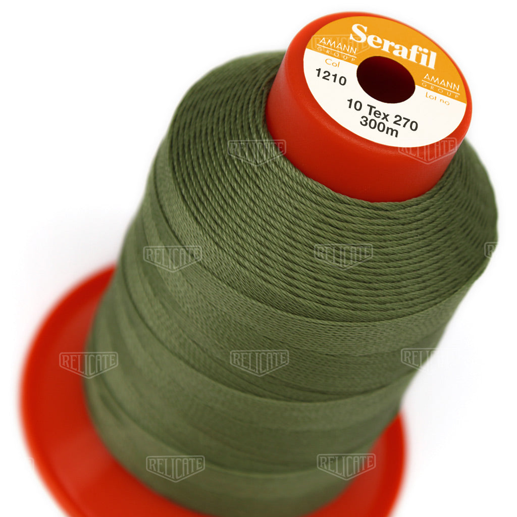 Yellows/Greens Serafil Thread 10 (TEX 270) 1210 - Relicate Leather Automotive Interior Upholstery