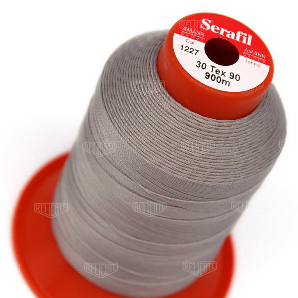 Whites/Browns Serafil Thread 30 (TEX 90) 1227 - Relicate Leather Automotive Interior Upholstery