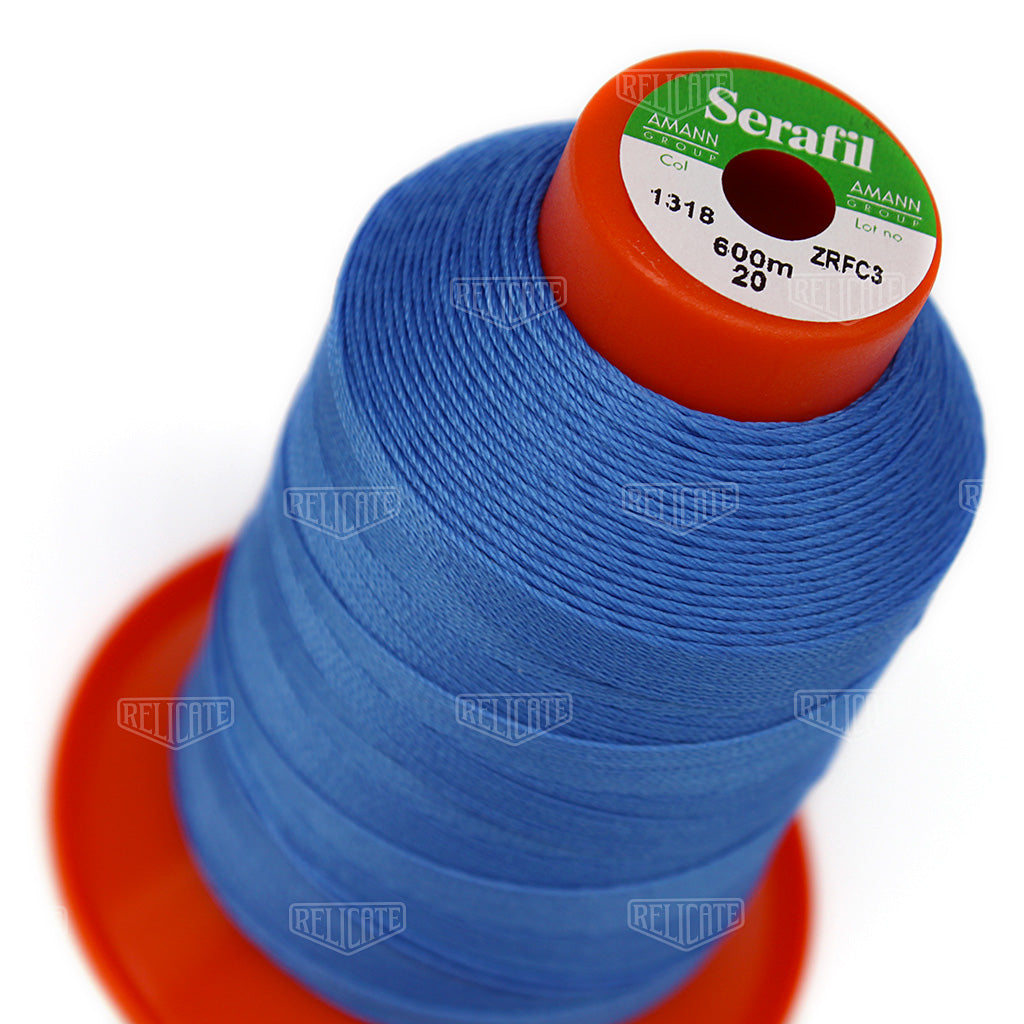 Blues/Purples Serafil Thread 20 (TEX 135) 1318 - Relicate Leather Automotive Interior Upholstery