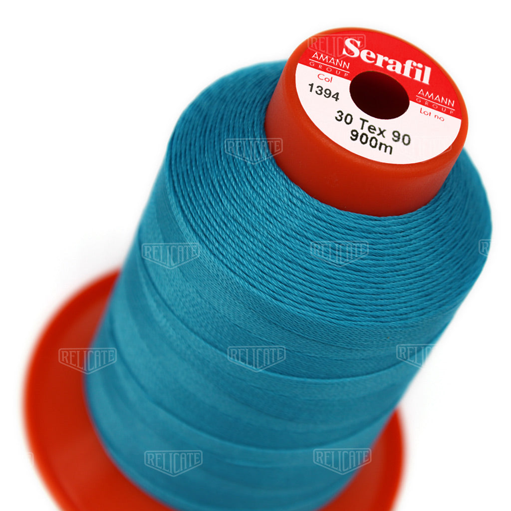 Blues/Purples Serafil Thread 30 (TEX 90) 1394 - Relicate Leather Automotive Interior Upholstery