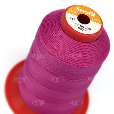 Pinks/Reds/Oranges Serafil Thread 10 (TEX 270) 1417 - Relicate Leather Automotive Interior Upholstery