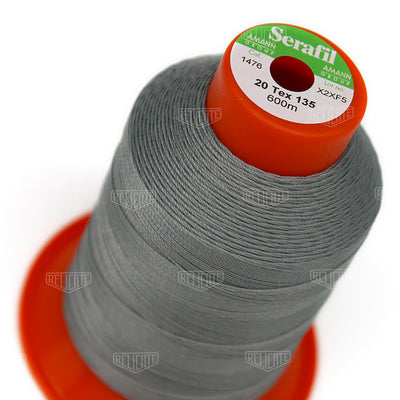 Greys/Blacks Serafil Thread 20 (TEX 135) 1476 - Relicate Leather Automotive Interior Upholstery