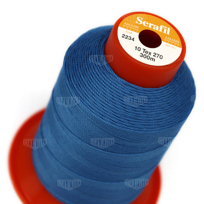 Blues/Purples Serafil Thread 10 (TEX 270) 2234 - Relicate Leather Automotive Interior Upholstery