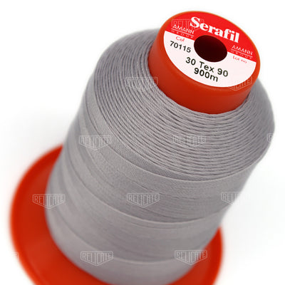 Greys/Blacks Serafil Thread 30 (TEX 90) 70115 - Relicate Leather Automotive Interior Upholstery